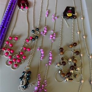 Paparazzi Colorful Beaded Necklace Sets. 5 Sets All NWT.